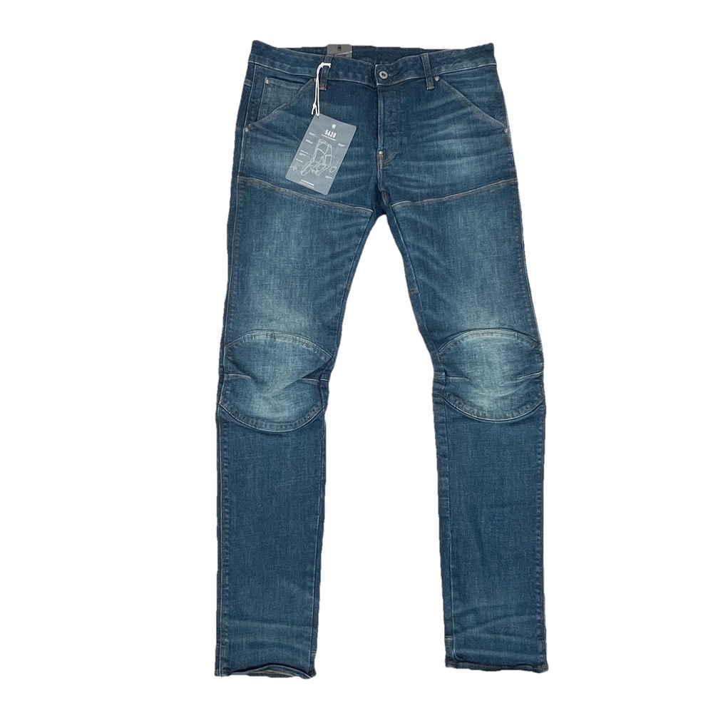 G-Star RAW NWT Men's 34x34 Medium Aged Blue 5620 3D Slim Jeans $150